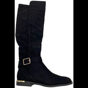 Nine West Women's Andone Round Toe Over The Knee Casual Boots Black - Medium